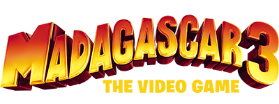 Madagascar 3 Europe's Most Wanted title screen for Nintendo DS